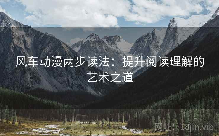 风车动漫两步读法：提升阅读理解的艺术之道