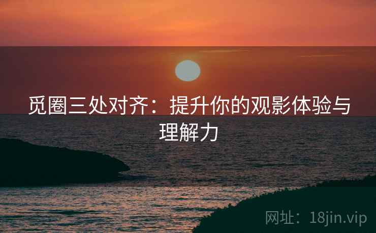 觅圈三处对齐：提升你的观影体验与理解力
